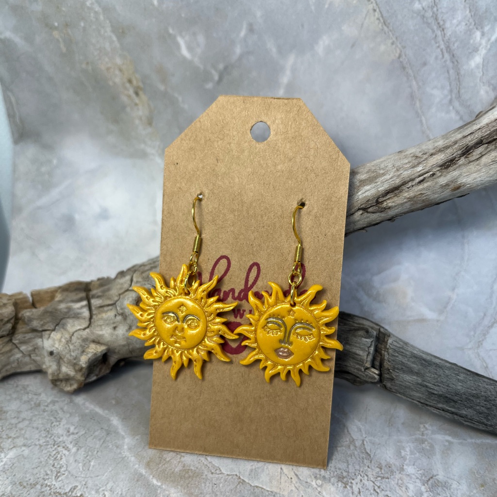 Sun Face Earrings
